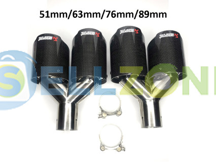 Διπλές ακροφυσιές εξατμισης Carbon Acrapovic - Ed61-Ed66